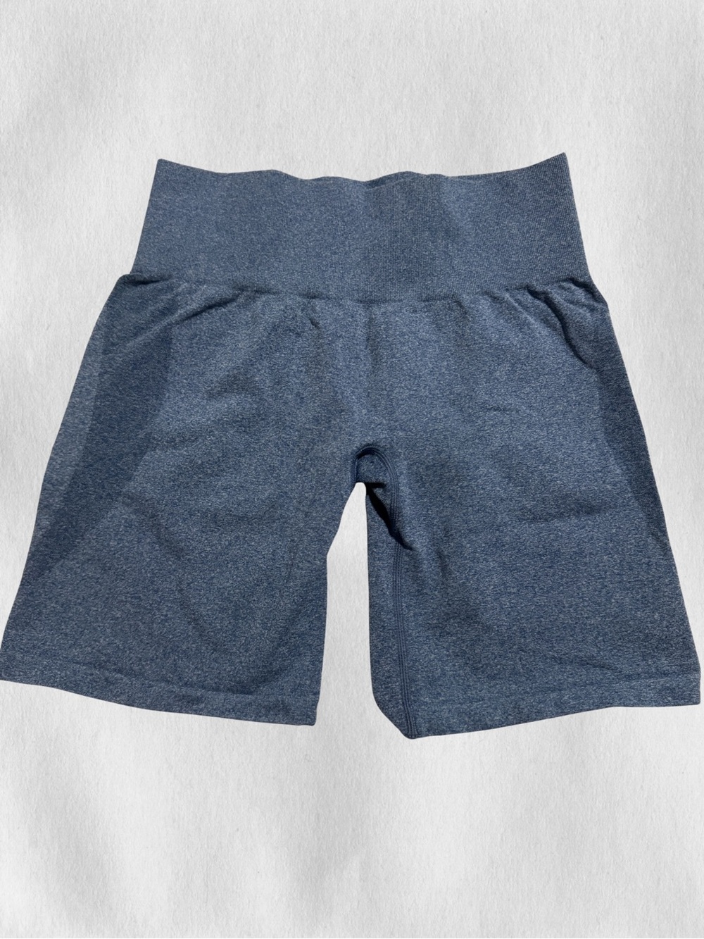NVGTN Women's High-Waist Athletic Shorts — Heather Navy Blue